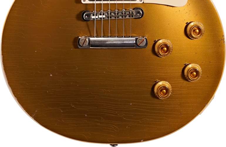 Gibson Custom Shop Murphy Lab 1957 Les Paul Reissue Light Aged Goldtop Darkback #70881 Gibson Custom Shop Murphy Lab 1957 Les Paul Reissue Light Aged Goldtop Darkback #70881