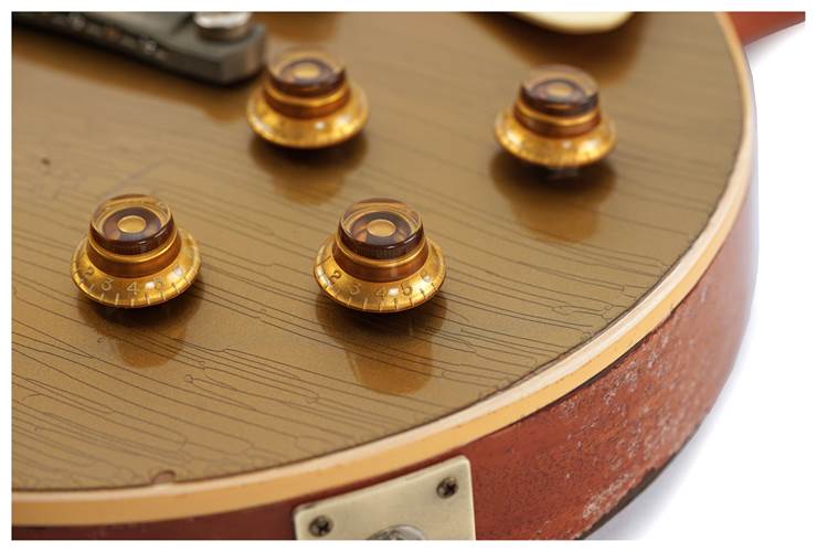 Gibson Custom Shop Murphy Lab 1957 Les Paul Standard Reissue Ultra Heavy Aged Double Gold #742150 Gibson Custom Shop Murphy Lab 1957 Les Paul Standard Reissue Ultra Heavy Aged Double Gold #742150