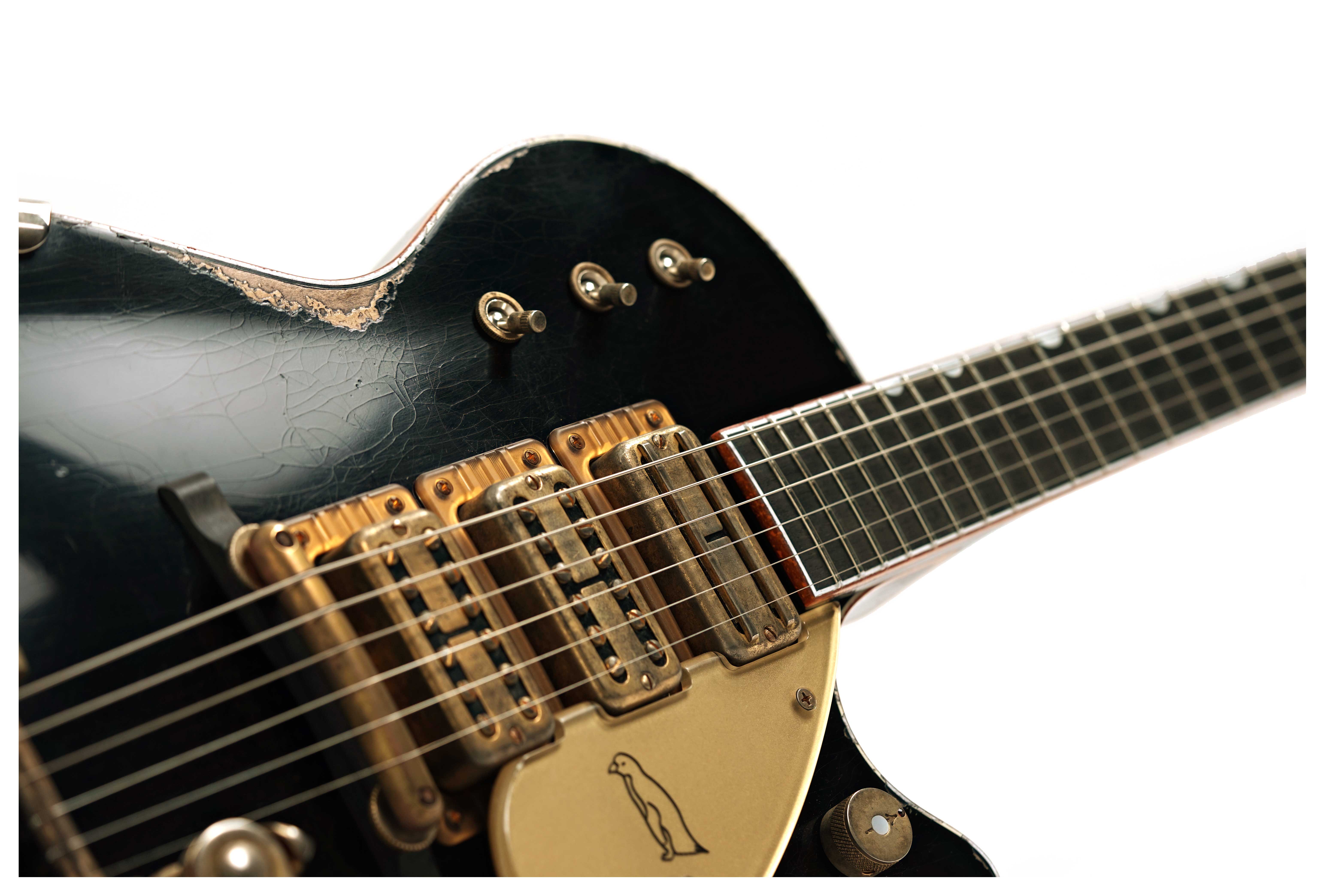 Gretsch G6134T 1959 Noir Penguin Faded Black Heavy Relic #UC26054017