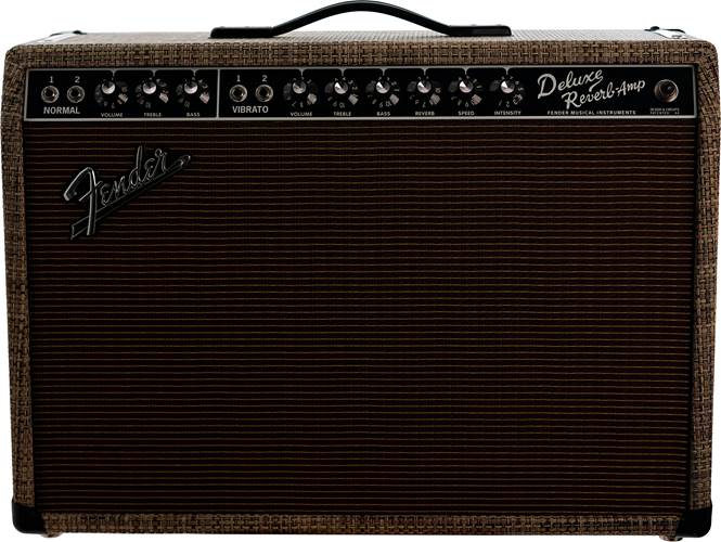 Fender Limited Edition 65 Deluxe Reverb Chilewich Bark (Ex-Demo) #CR-396659