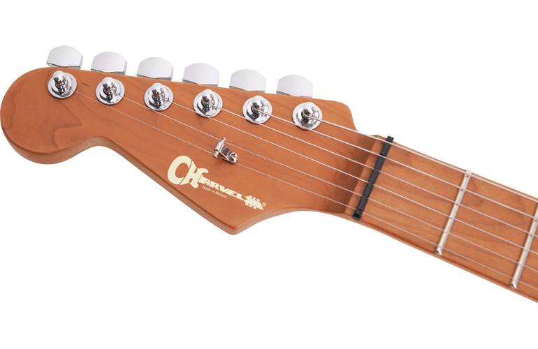 Charvel Pro Mod DK24 HH 2PT CM Satin Shell Pink Left Handed Charvel Pro Mod DK24 HH 2PT CM Satin Shell Pink Left Handed