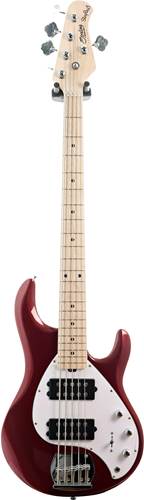 Music Man Ray5 HH Candy Apple Red Maple Fingerboard (Ex-Demo) #B178392