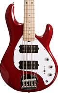 Music Man Sterling Ray5 HH Candy Apple Red Maple Fingerboard (Ex-Demo) #B172217