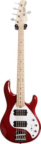 Music Man Sterling Ray5 HH Candy Apple Red Maple Fingerboard (Ex-Demo) #B172217