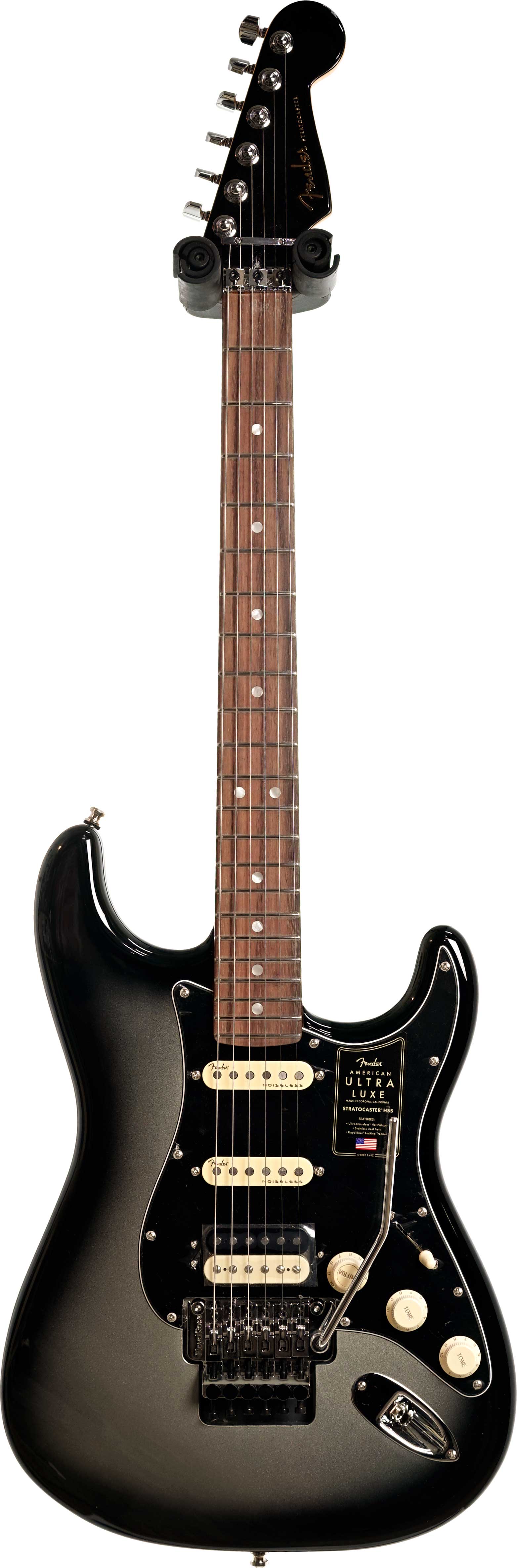 Fender American Ultra Luxe Stratocaster HSS Silverburst Maple Fingerboard (Nearly New) #US23101673
