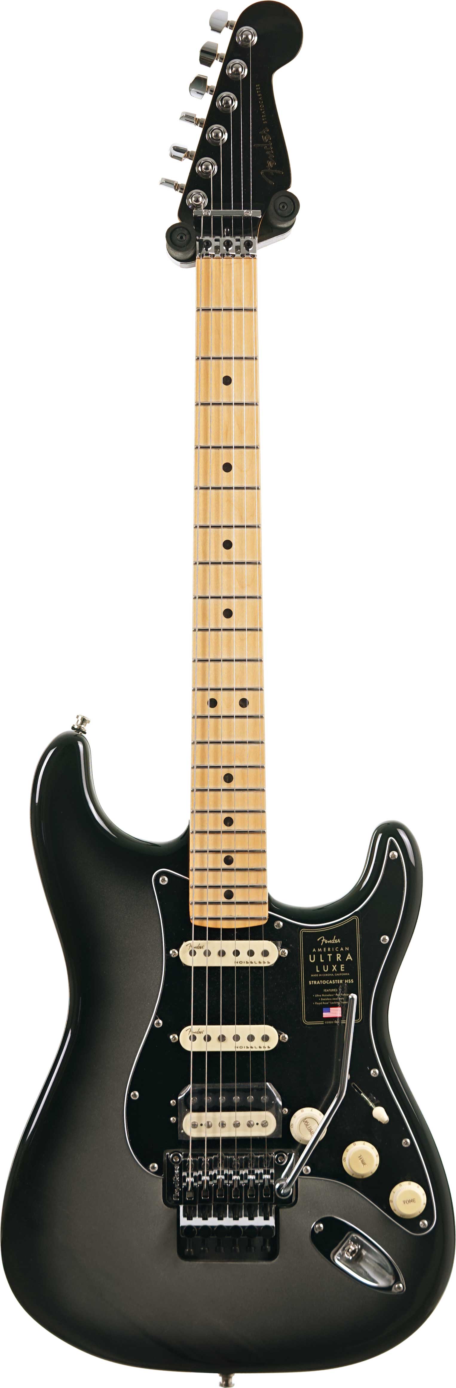 Fender American Ultra Luxe Stratocaster HSS Silverburst Maple Fingerboard (Nearly New) #US23059161