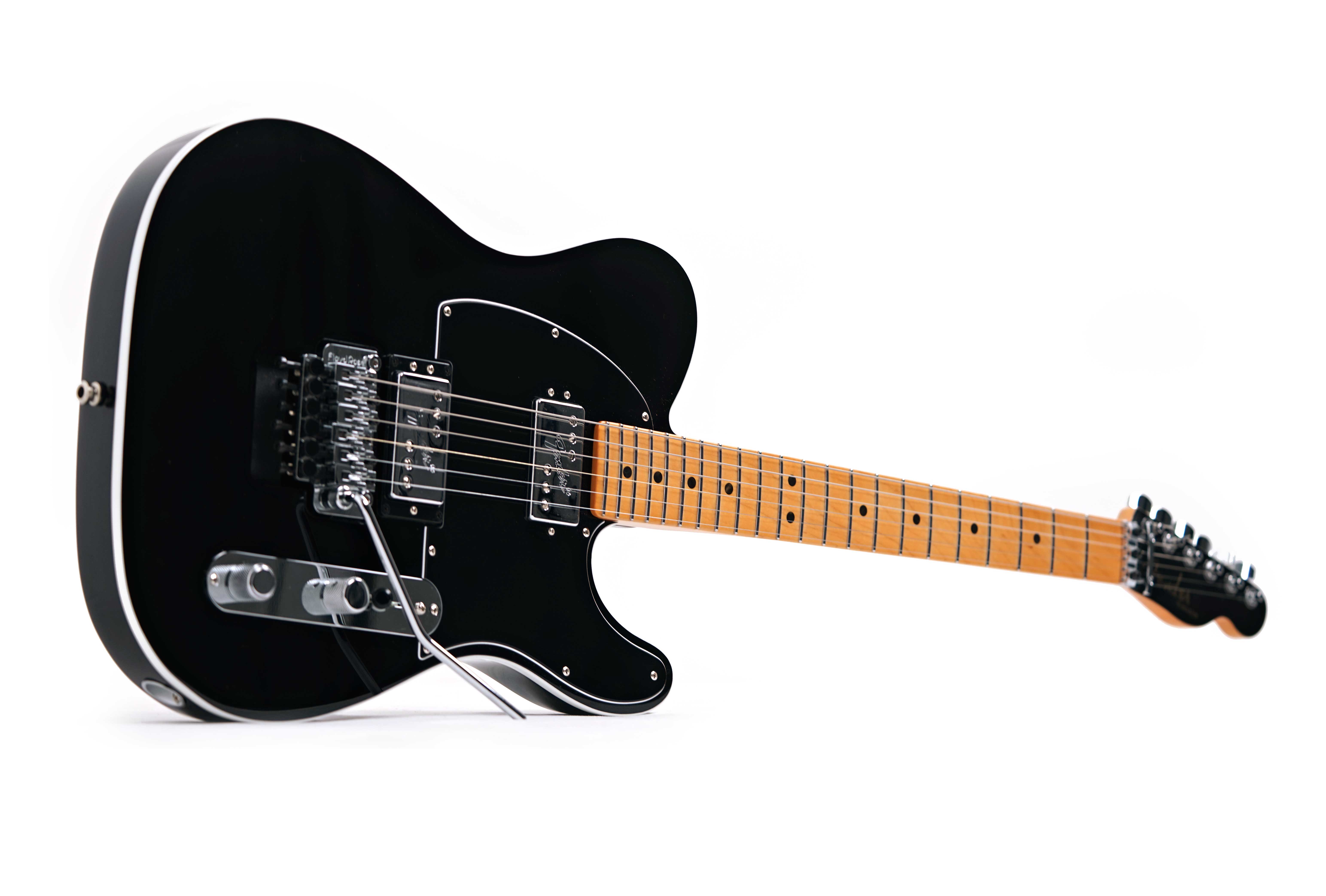 Fender American Ultra Luxe Telecaster HH Floyd Mystic Black Maple Fingerboard (Ex-Demo) #US23063165