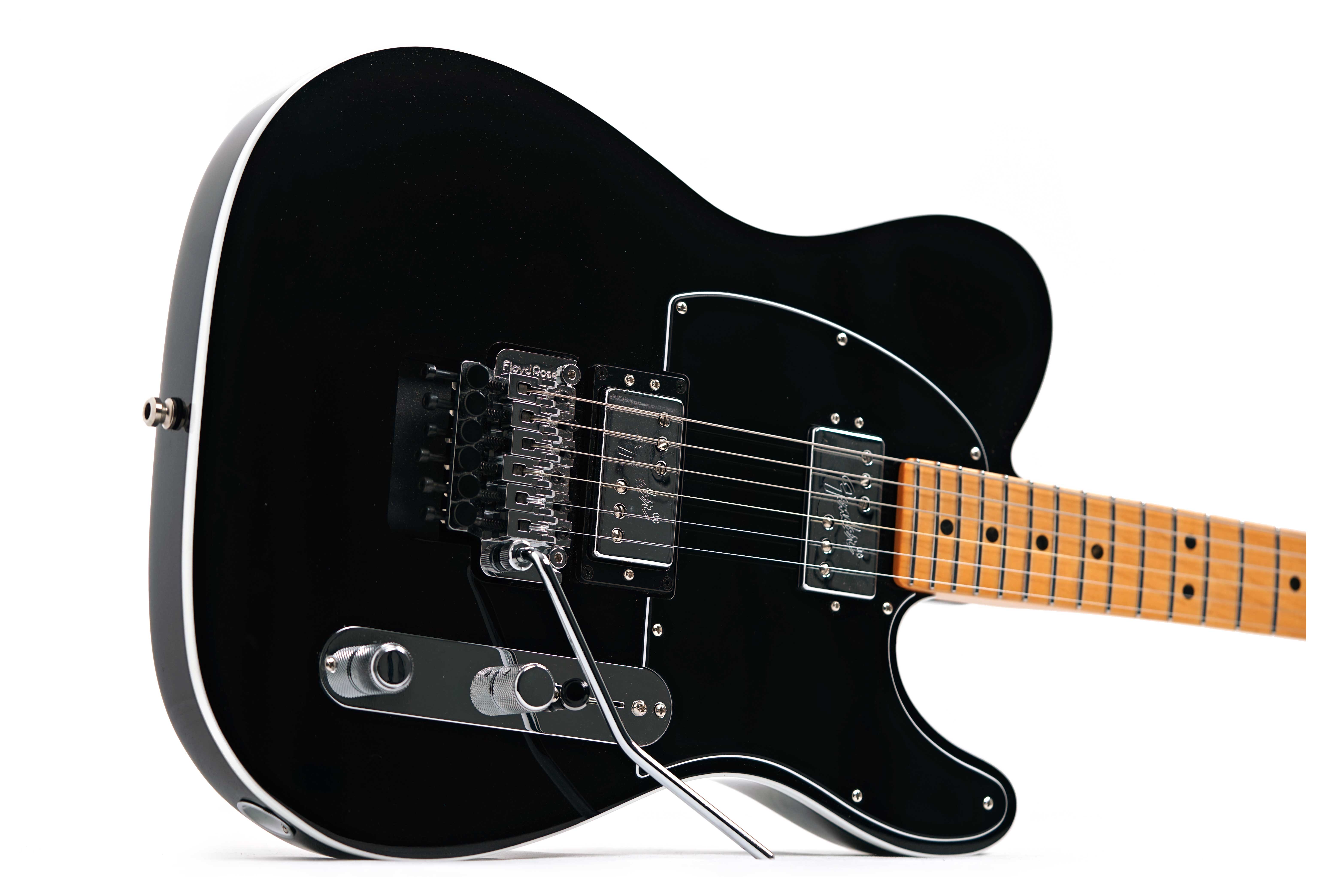 Fender American Ultra Luxe Telecaster HH Floyd Mystic Black Maple Fingerboard (Ex-Demo) #US23063165