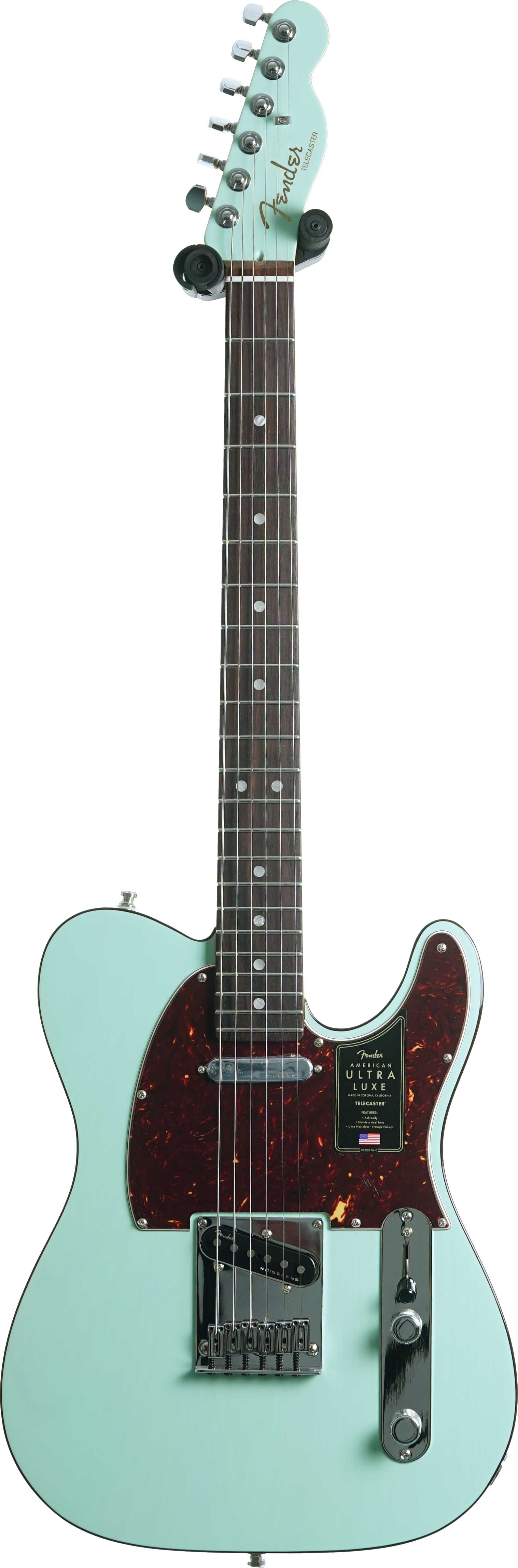 Fender American Ultra Luxe Telecaster Transparent Surf Green Rosewood ...