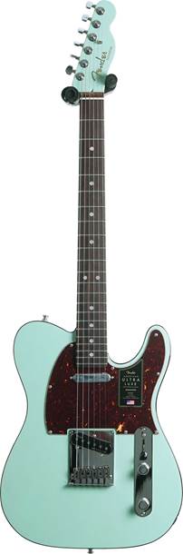 Fender American Ultra Luxe Telecaster Transparent Surf Green Rosewood Fingerboard (Ex-Demo) #US23052498