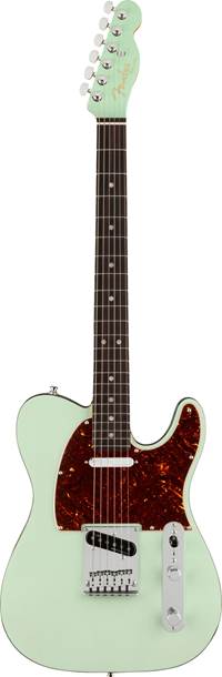 Fender American Ultra Luxe Telecaster Transparent Surf Green Rosewood Fingerboard