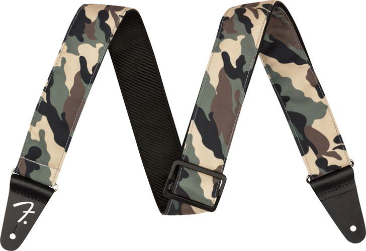 Fender 2 Inch Camo Strap Woodland