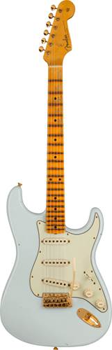 Fender Custom Shop Limited Edition 1962 Stratocaster Bone Tone Journeyman Relic Super Faded Aged Sonic Blue