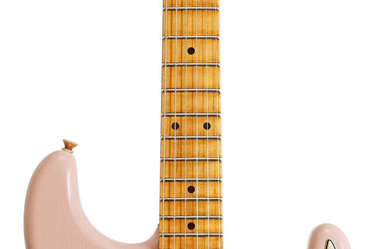 Fender Custom Shop Limited Edition 1962 Stratocaster Bone Tone Journeyman Relic Dirty Shell Pink #CZ550509 Fender Custom Shop Limited Edition 1962 Stratocaster Bone Tone Journeyman Relic Dirty Shell Pink #CZ550509