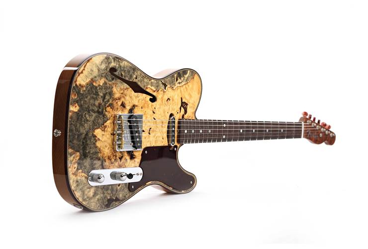 Fender Custom Shop Artisan Buckeye Burl Double Esquire Aged Natural #R131767 Fender Custom Shop Artisan Buckeye Burl Double Esquire Aged Natural #R131767