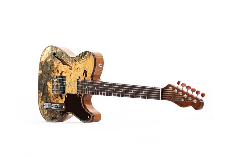 Fender Custom Shop Artisan Buckeye Burl Double Esquire Aged Natural #R131767 Fender Custom Shop Artisan Buckeye Burl Double Esquire Aged Natural #R131767