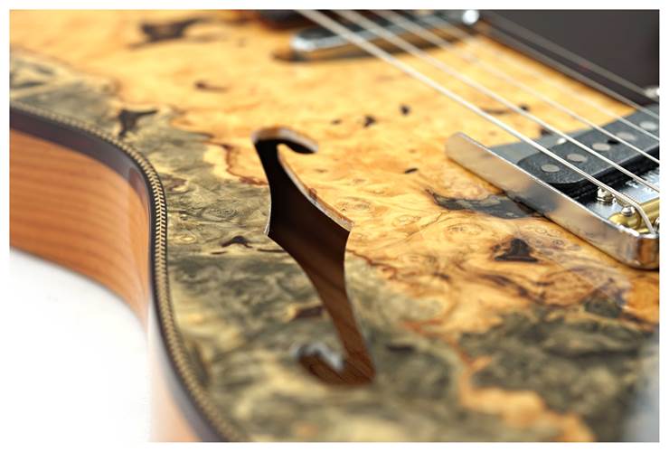 Fender Custom Shop Artisan Buckeye Burl Double Esquire Aged Natural #R131767 Fender Custom Shop Artisan Buckeye Burl Double Esquire Aged Natural #R131767