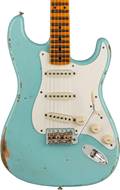 Fender Custom Shop 1957 Stratocaster Relic Faded Aged Daphne Blue