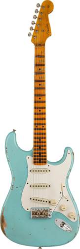 Fender Custom Shop 1957 Stratocaster Relic Faded Aged Daphne Blue