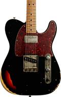 LSL Instruments Bad Bone 1 Black Over 3 Tone Tone Sunburst Pine Body with Binding and Roasted Flame Maple Fingerboard #Gabrielle