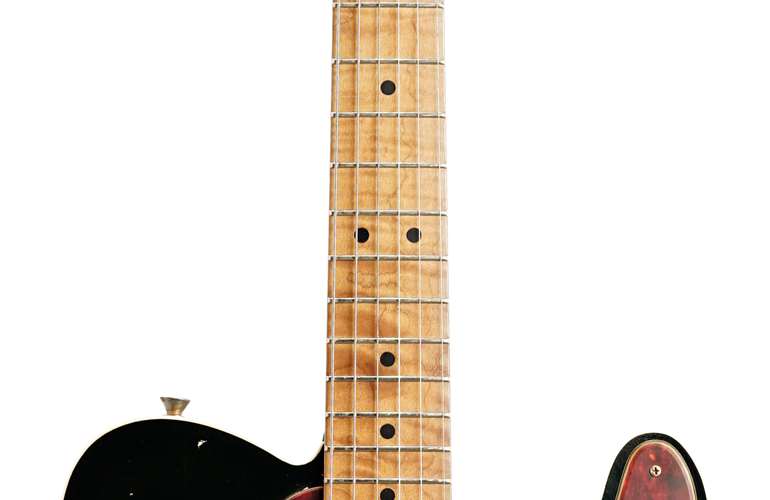 LSL Instruments Bad Bone 1 Black Over 3 Tone Tone Sunburst Pine Body with Binding and Roasted Flame Maple Fingerboard LSL Instruments Bad Bone 1 Black Over 3 Tone Tone Sunburst Pine Body with Binding and Roasted Flame Maple Fingerboard