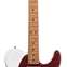 LSL Instruments Bad Bone 1 Vintage White over Candy Apple Red Pine Body with Binding and Roasted Flame Maple Fingerboard #hyacinth 