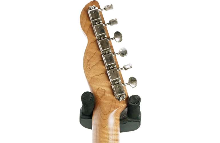 LSL Instruments Bad Bone 1 Vintage White over Candy Apple Red Pine Body with Binding and Roasted Flame Maple Fingerboard LSL Instruments Bad Bone 1 Vintage White over Candy Apple Red Pine Body with Binding and Roasted Flame Maple Fingerboard