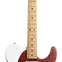 LSL Instruments Bad Bone 1 Vintage White over Candy Apple Red Pine Body with Binding and Roasted Flame Maple Fingerboard  
