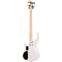 EastCoast MB4-PW Bass White Rosewood Fingerboard Back View