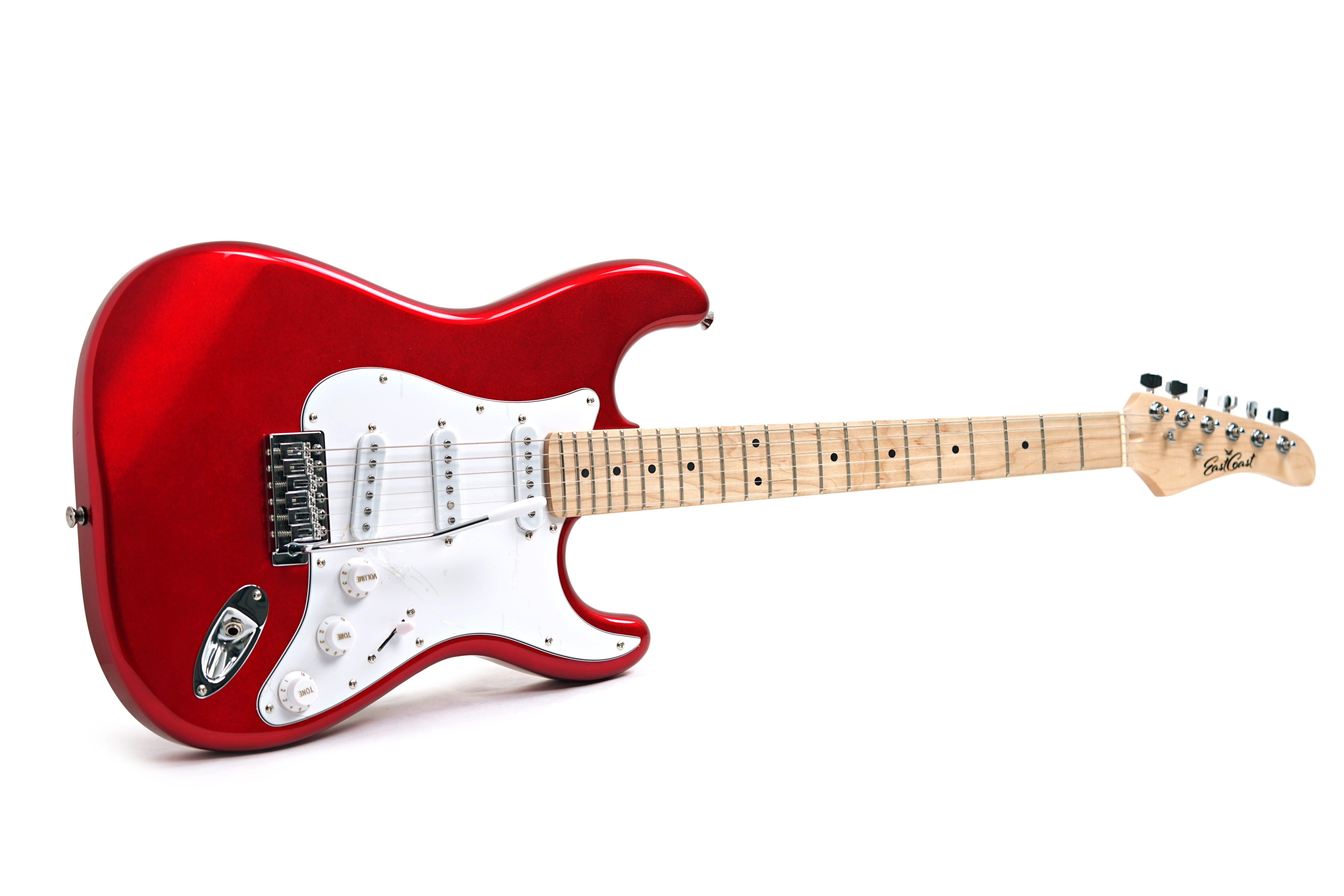 EastCoast ST1-CR Candy Red Maple Fingerboard (Ex-Demo) #LDCCR02