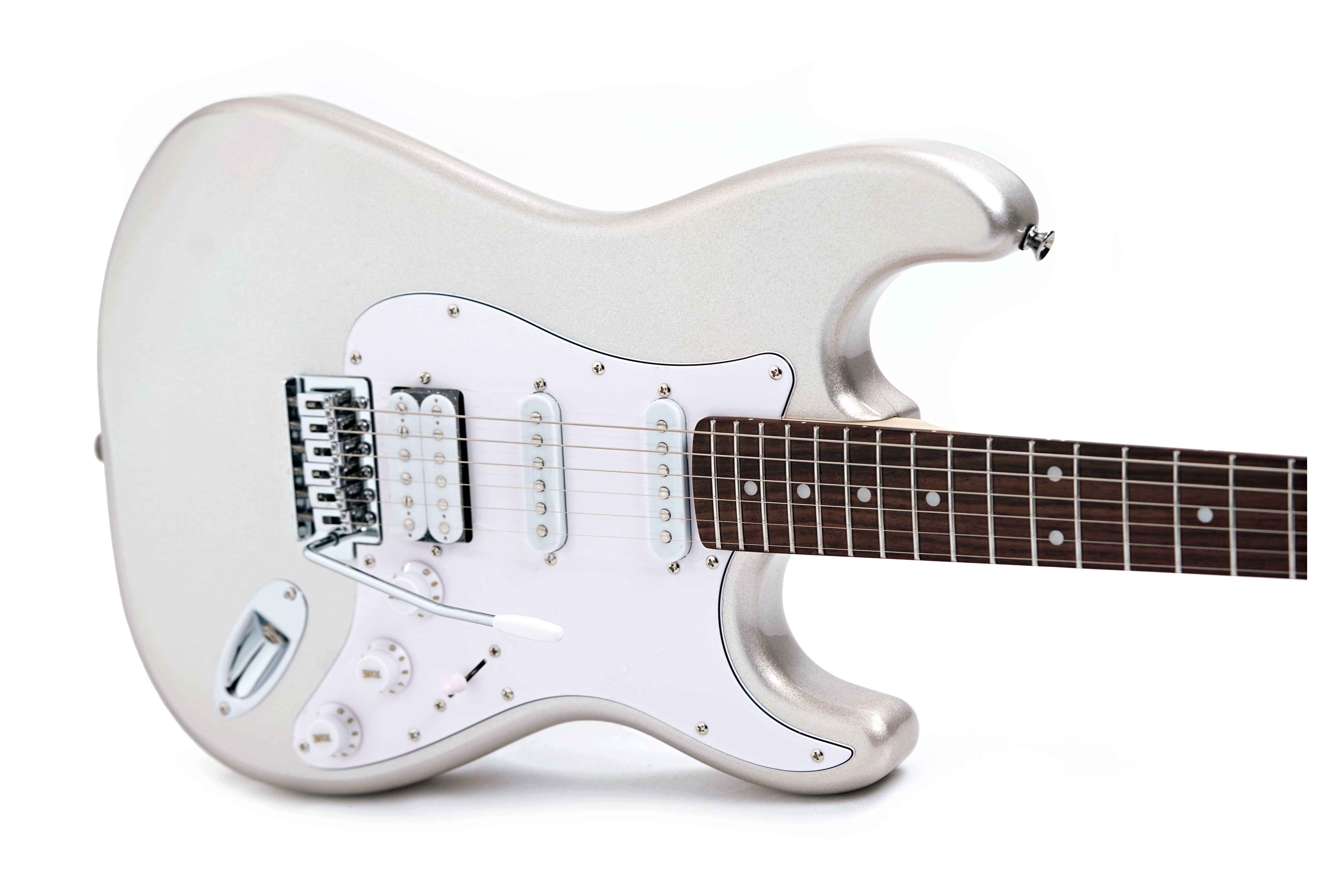 EastCoast Electric ST2 HSS Metallic Silver Rosewood Fingerboard (Ex-Demo) #LDC150126