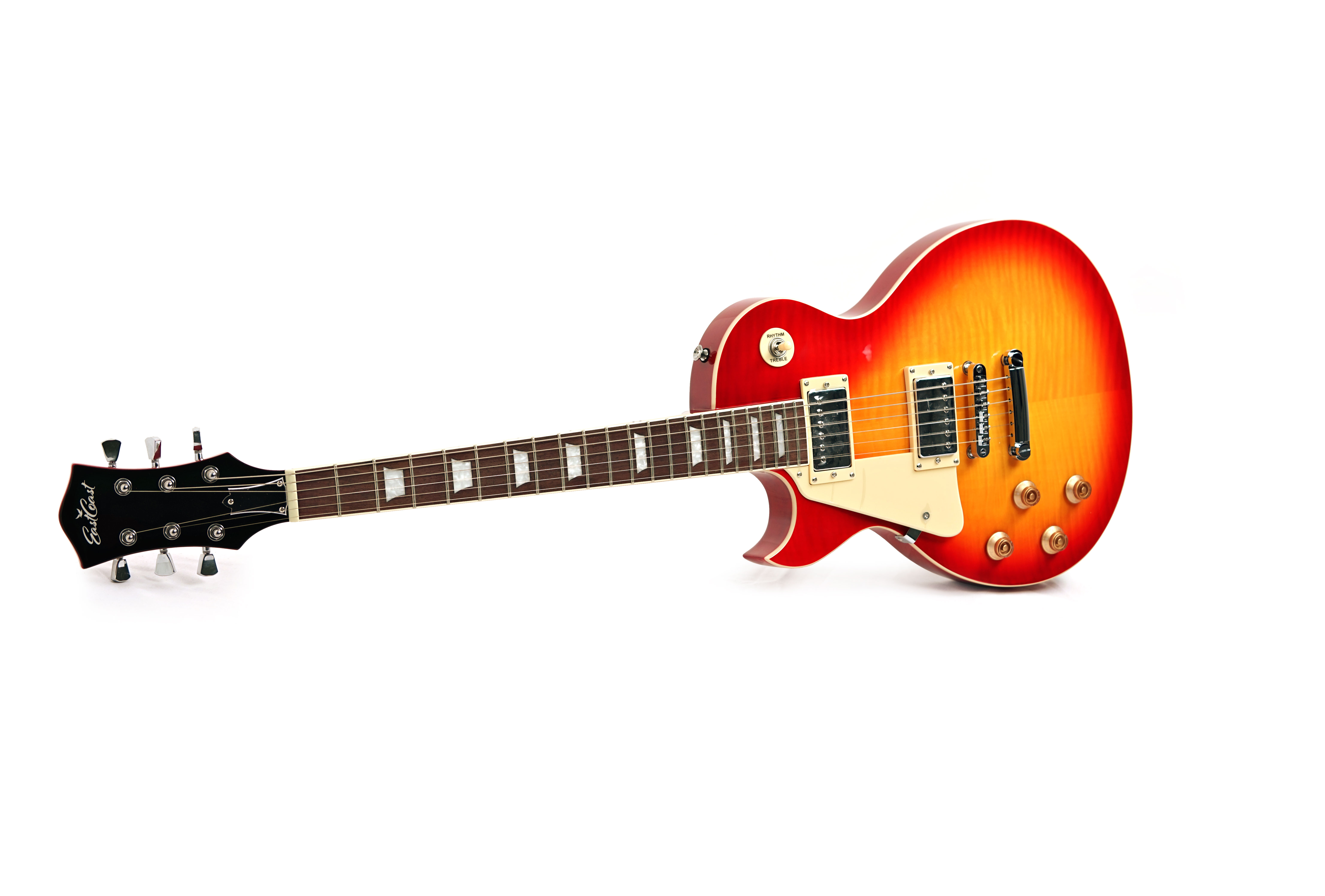 EastCoast L1-HCS-LH Flame Top Heritage Cherry Sunburst Rosewood Fingerboard Left Handed (Ex-Demo) #LDCL1HCS