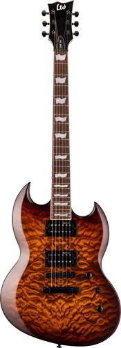 ESP LTD Viper-256 Dark Brown Sunburst