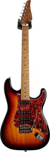 Suhr Limited Edition Classic S Paulownia HSS 3 Tone Sunburst with 3A Roasted Birdseye Neck & Fingerboard #66014
