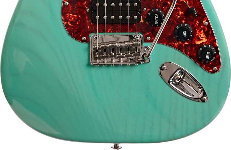 Suhr Limited Edition Classic S Paulownia HSS Trans Sea Foam Green 3A Roasted Birdseye Neck & Fingerboard (Ex-Demo) #73050 Suhr Limited Edition Classic S Paulownia HSS Trans Sea Foam Green 3A Roasted Birdseye Neck & Fingerboard (Ex-Demo) #73050