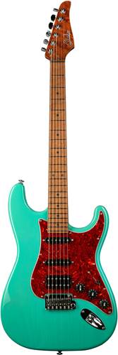 Suhr Limited Edition Classic S Paulownia HSS Trans Sea Foam Green 3A Roasted Birdseye Neck & Fingerboard