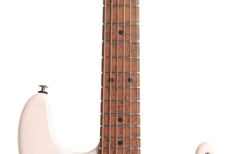 Suhr Limited Edition Classic S Paulownia HSS Trans White With 3A Roasted Birdseye Neck & Fingerboard #73081 Suhr Limited Edition Classic S Paulownia HSS Trans White With 3A Roasted Birdseye Neck & Fingerboard #73081