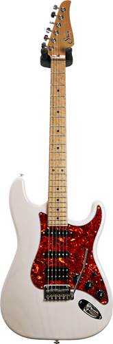 Suhr Limited Edition Classic S Paulownia HSS Transparent White with 3A Roasted Birdseye Neck and Fingerboard #66027