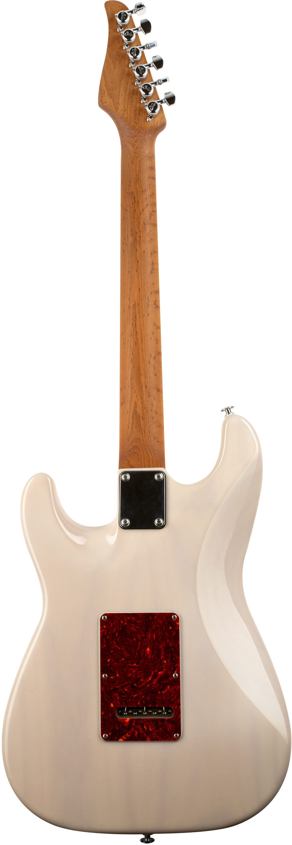 Suhr Limited Edition Classic S Paulownia HSS Trans White 3A Roasted Birdseye Neck & Fingerboard