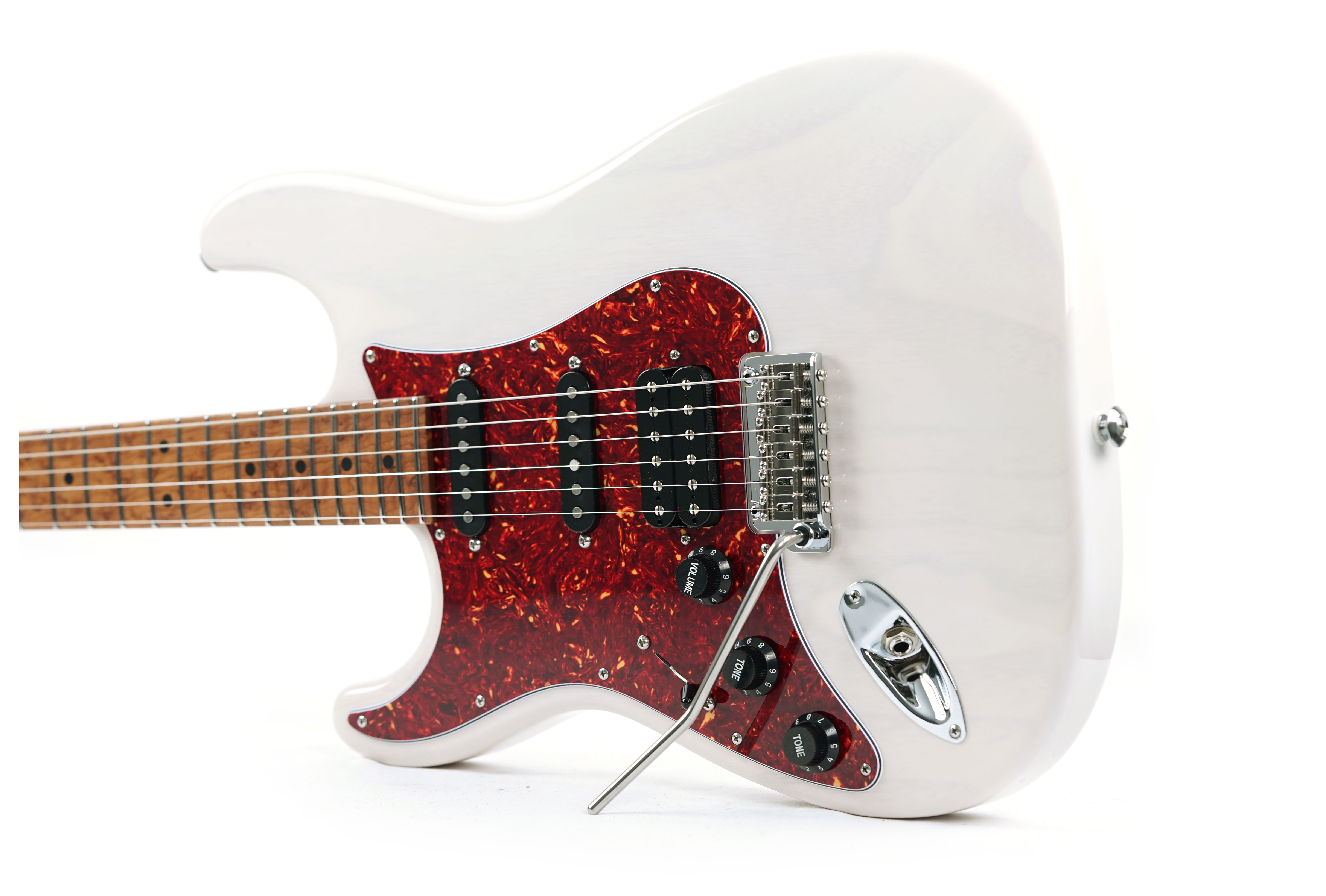 Suhr Limited Edition Classic S Paulownia HSS Trans White 3A