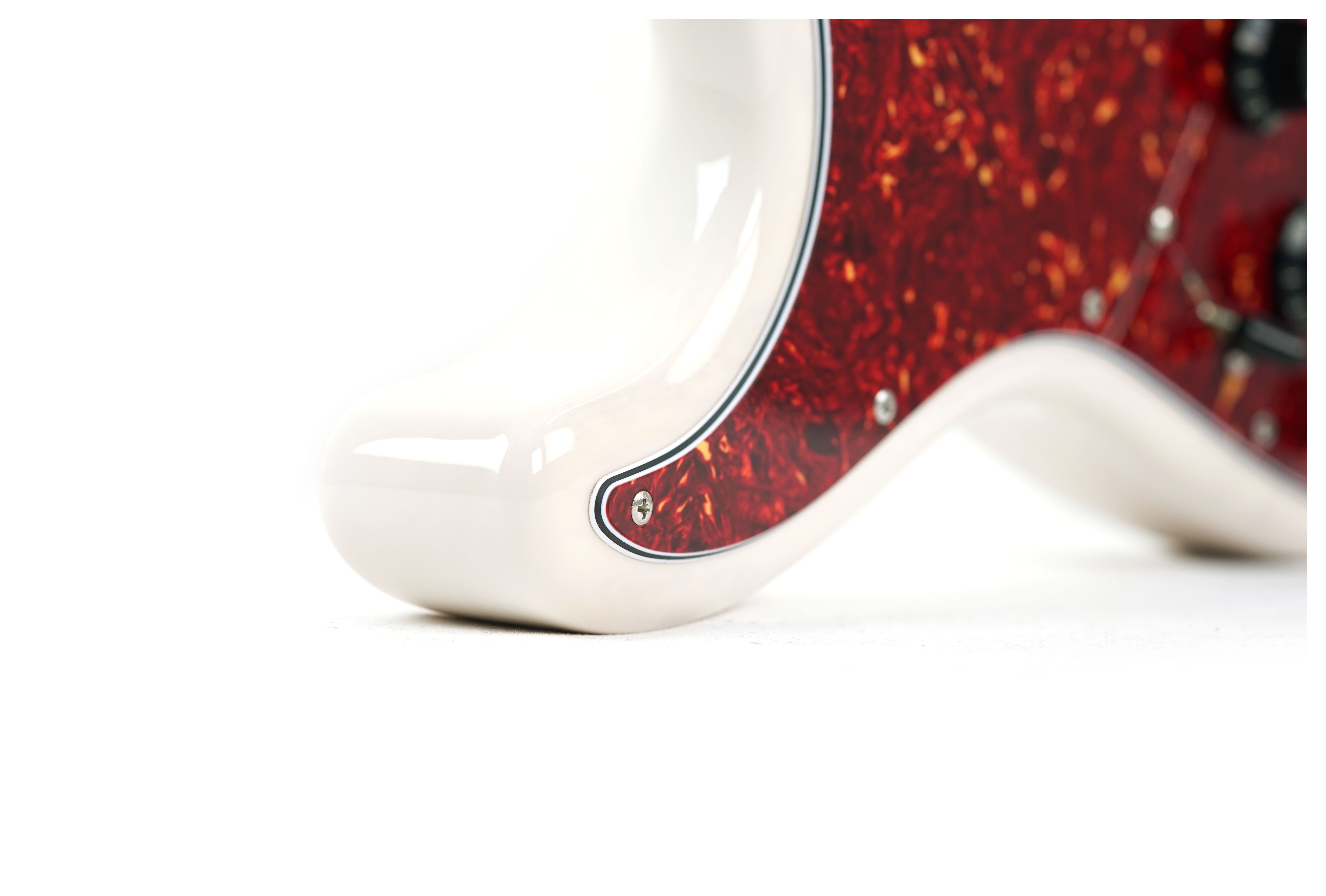 Suhr Limited Edition Classic S Paulownia HSS Trans White 3A Roasted Birdseye Neck & Fingerboard Left Handed