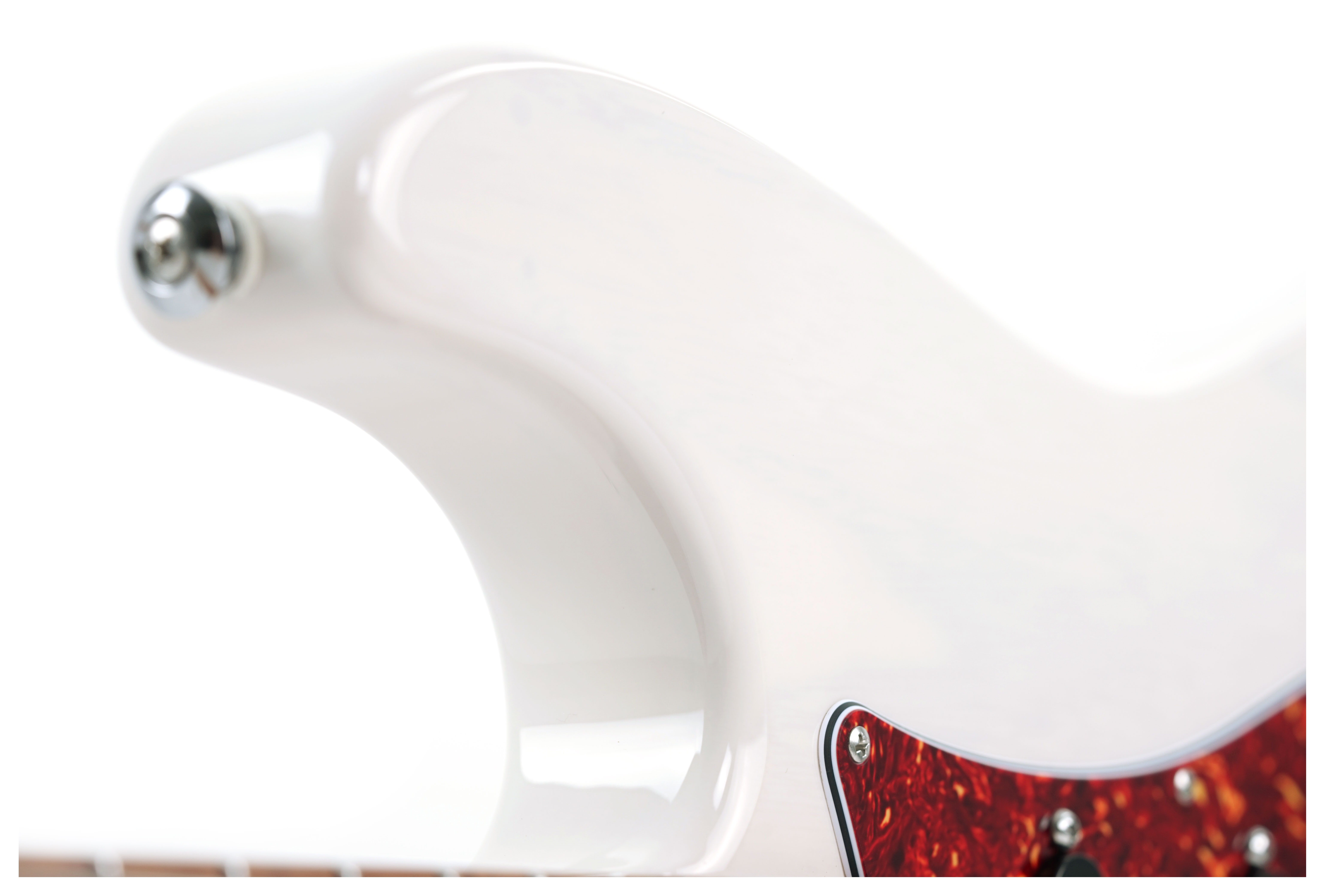 Suhr Limited Edition Classic S Paulownia HSS Trans White 3A Roasted Birdseye Neck & Fingerboard Left Handed