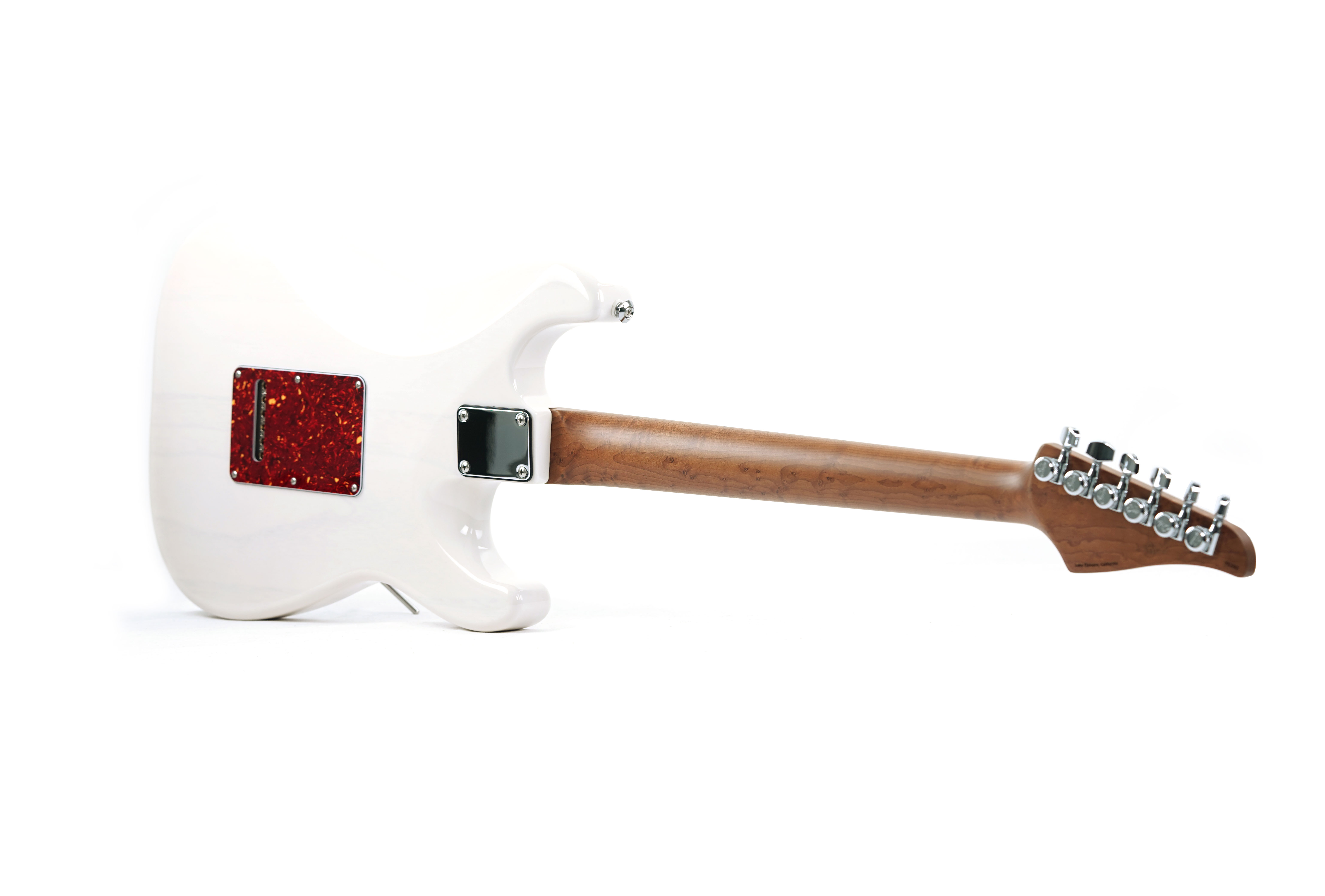Suhr Limited Edition Classic S Paulownia HSS Trans White 3A Roasted Birdseye Neck & Fingerboard Left Handed