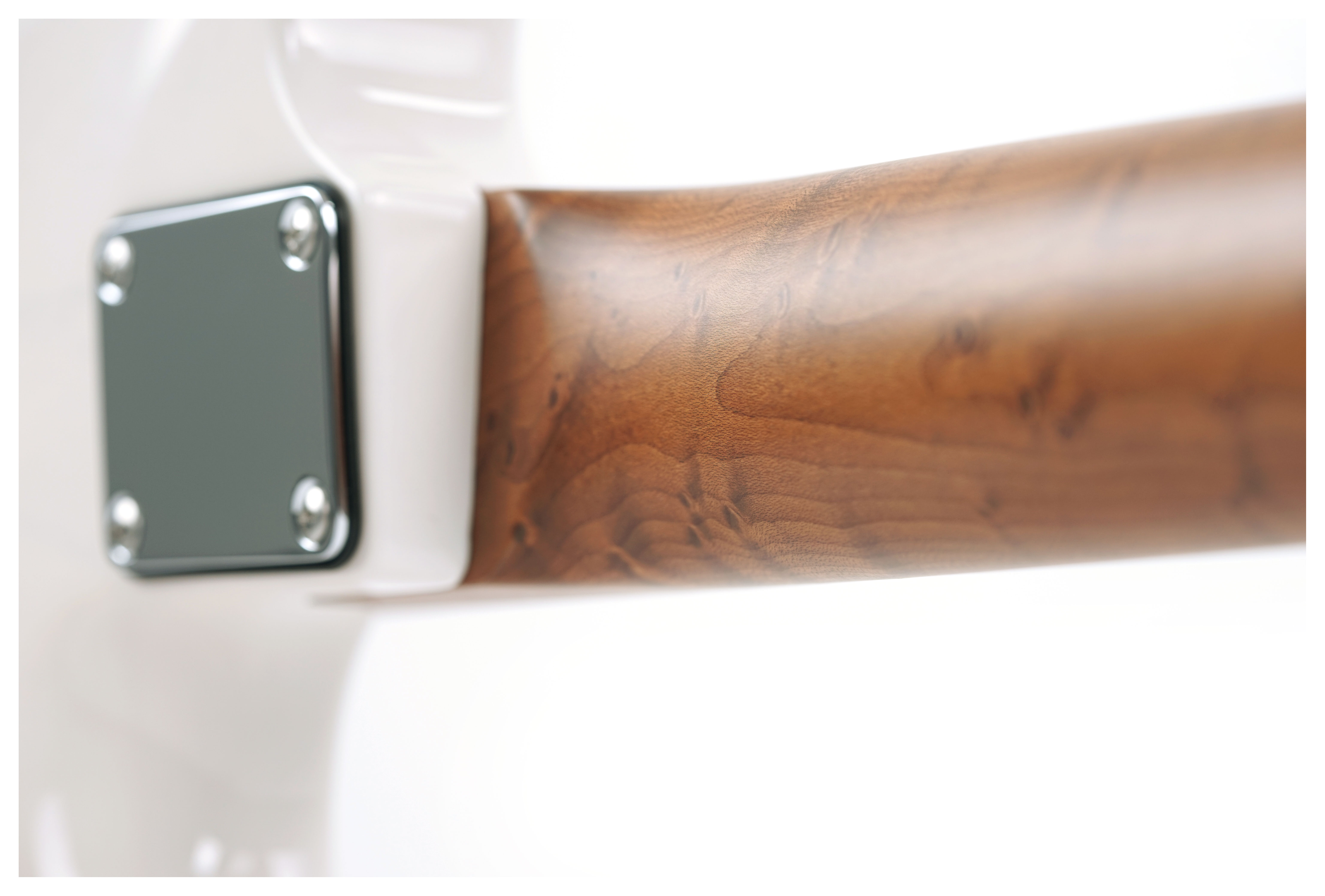 Suhr Limited Edition Classic S Paulownia HSS Trans White 3A Roasted Birdseye Neck & Fingerboard Left Handed