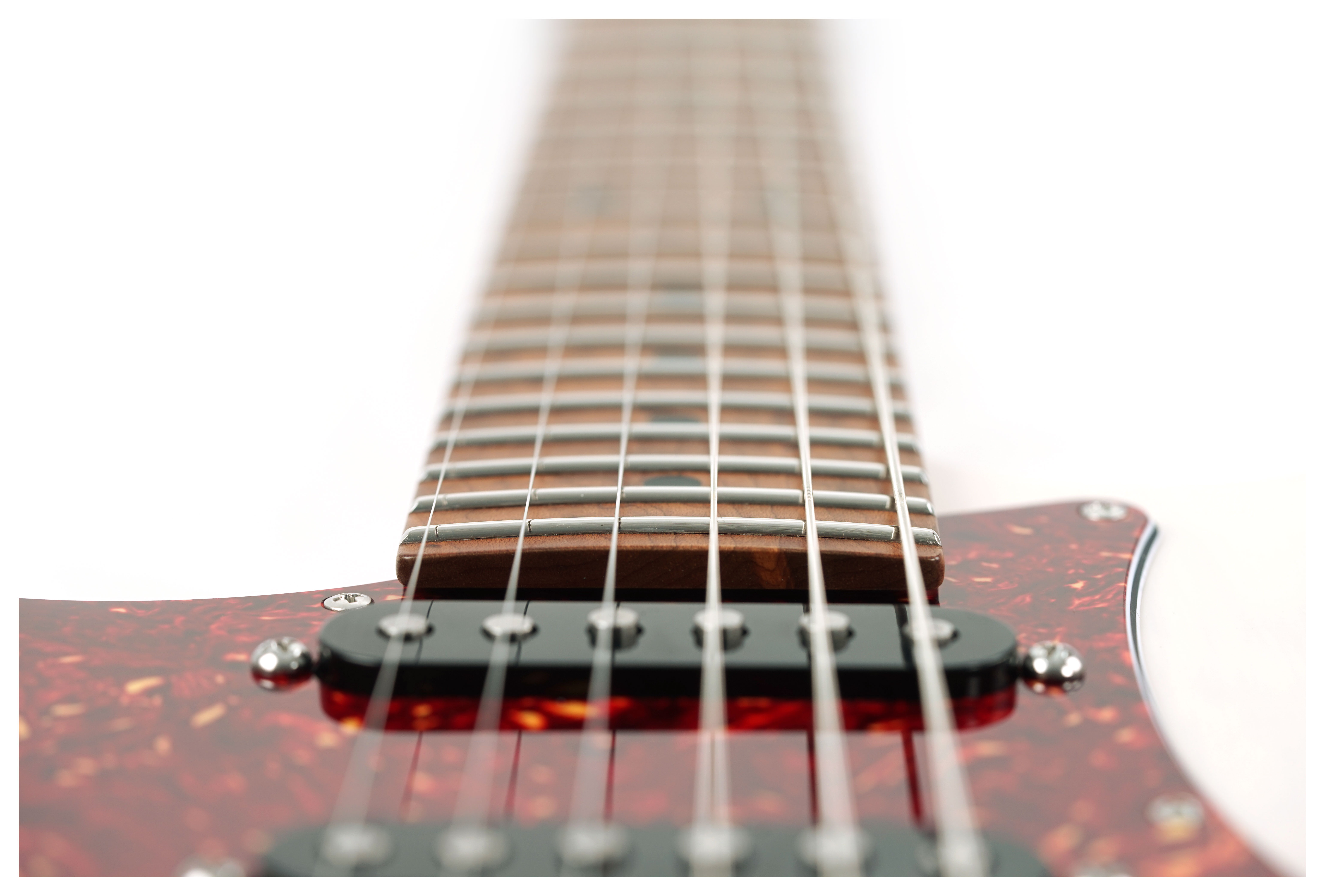 Suhr Limited Edition Classic S Paulownia HSS Trans White 3A Roasted Birdseye Neck & Fingerboard Left Handed