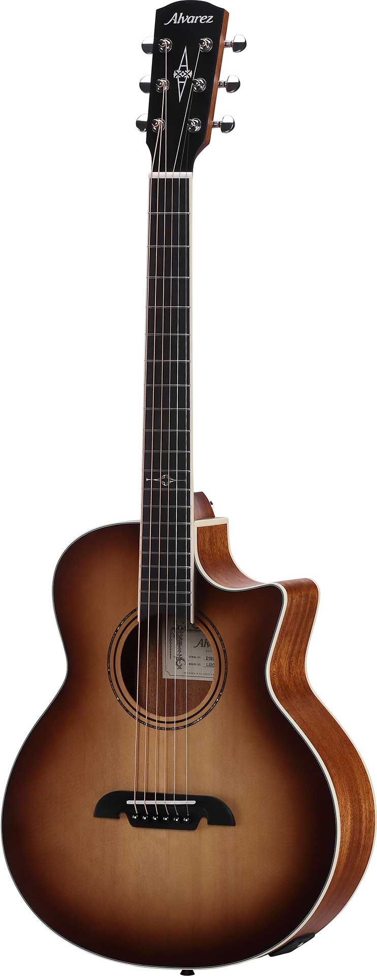 Alvarez Artist Series LJ2CESHB Little Jumbo Travel Guitar