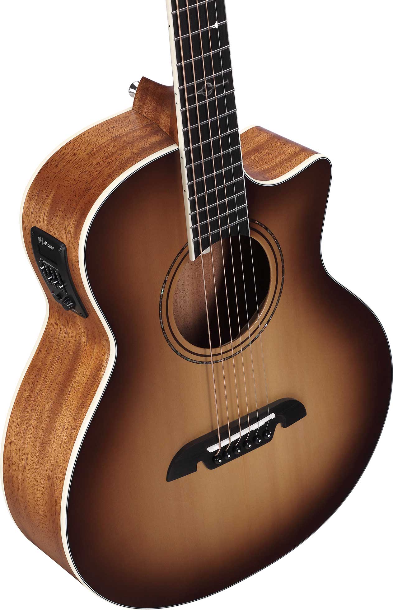 Alvarez Artist Series LJ2CESHB Little Jumbo Travel Guitar