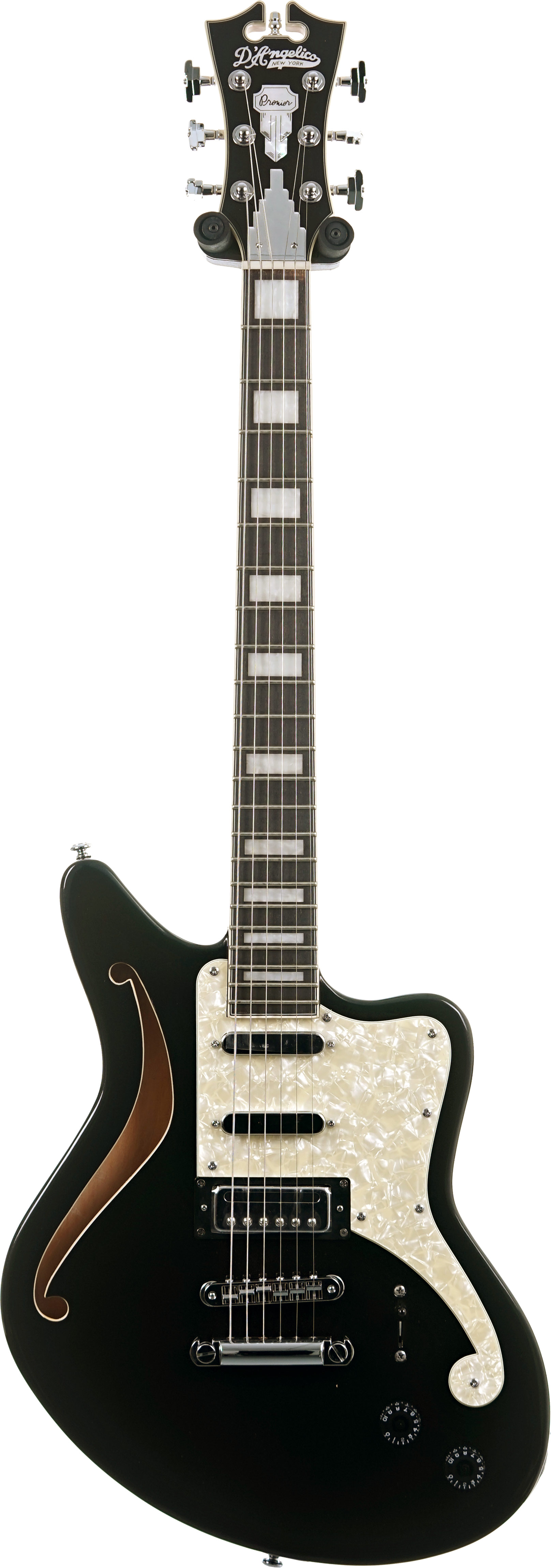 D'Angelico Premier Bedford Semi Hollow Black Flake (Ex-Demo) #KP225749