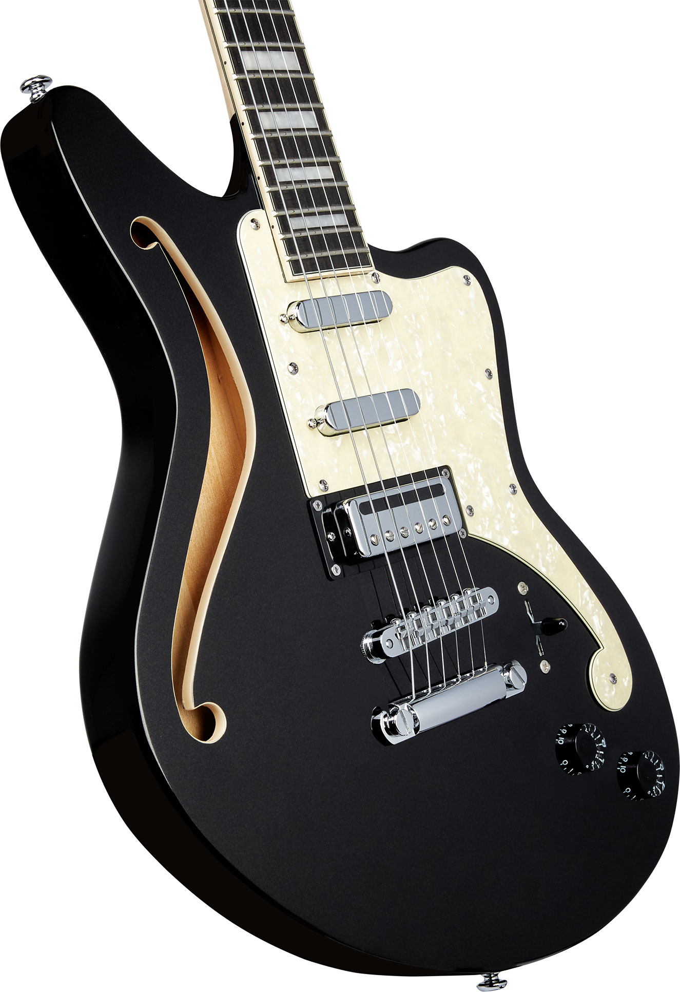 D'Angelico Premier Bedford Semi Hollow Black Flake 
