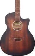 D'Angelico Premier Fulton LS Grand Auditorium Aged Mahogany 12 String Guitar